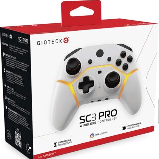 Switch Controller Pro Wireless White SC-3