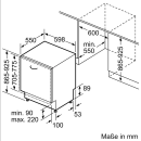 Siemens SX63EX02AE (vollintegrierbar) iQ300 Vollintegrierter Geschirrspüler 60 cm XXL