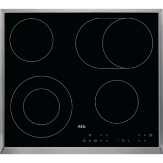 AEG HK634060XB (edelstahl) 3000 Radiant Hob / Autarkes Glaskeramikkochfeld / 60 cm