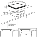 AEG HK634060XB (edelstahl) 3000 Radiant Hob / Autarkes Glaskeramikkochfeld / 60 cm