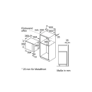 Neff HGB53 (HLAGD53N0) (schwarz) N 50 Einbau Mikrowelle