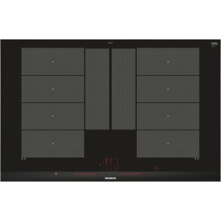 Siemens EX875LYC1E (schwarz) iQ700 Induktionskochfeld 80 cm Schwarz, Mit Rahmen aufliegend